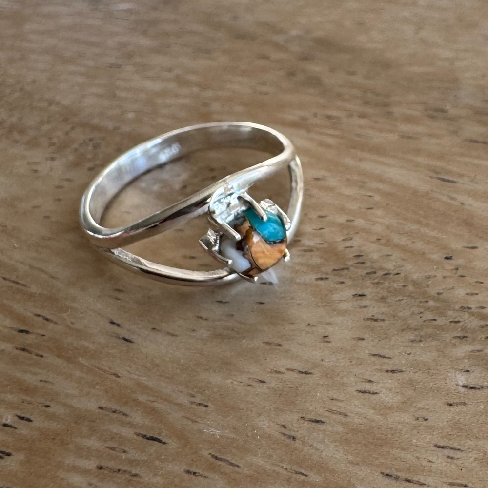 NWOT Sundance Panorama Ring, Spiny Oyster, Sterling Silver